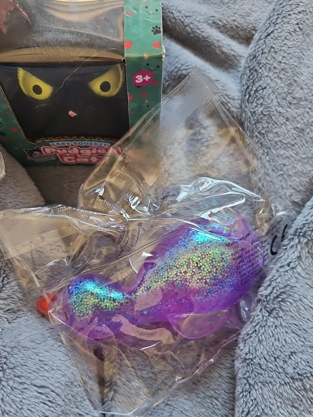 Squishy Bundle - Cat Black Soft Squeezable Pet Toy